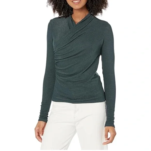 Vince Green Fixed Wrap Top - size Medium - Picture 1 of 6